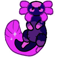 Blacklight Goolotl plushie